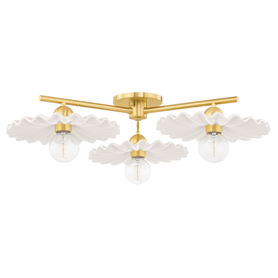 ##Antique Hardware## Tinsley Semi Flush