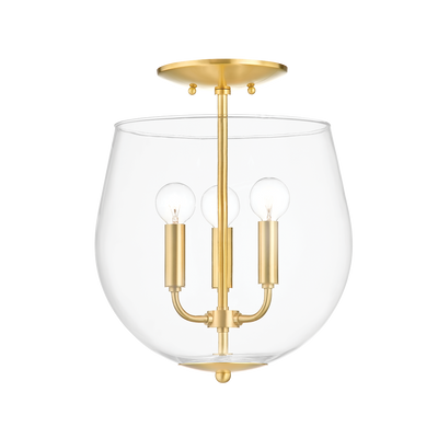 ##Antique Hardware## Bobbi Semi Flush