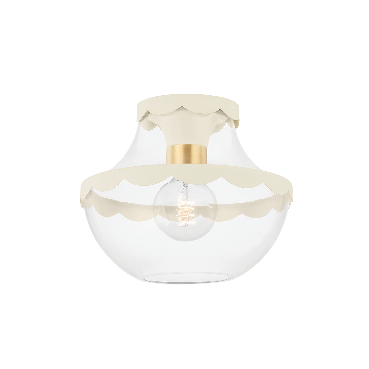 ##Antique Hardware## Alaina Semi Flush