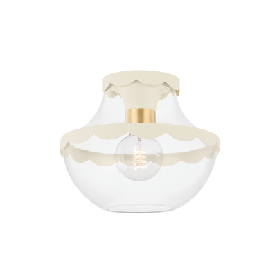 ##Antique Hardware## Alaina Semi Flush