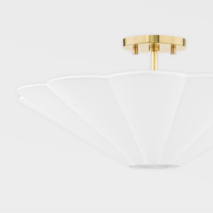 ##Antique Hardware## Alana Semi Flush