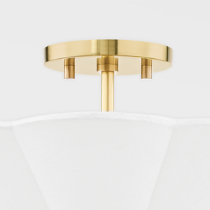 ##Antique Hardware## Alana Semi Flush