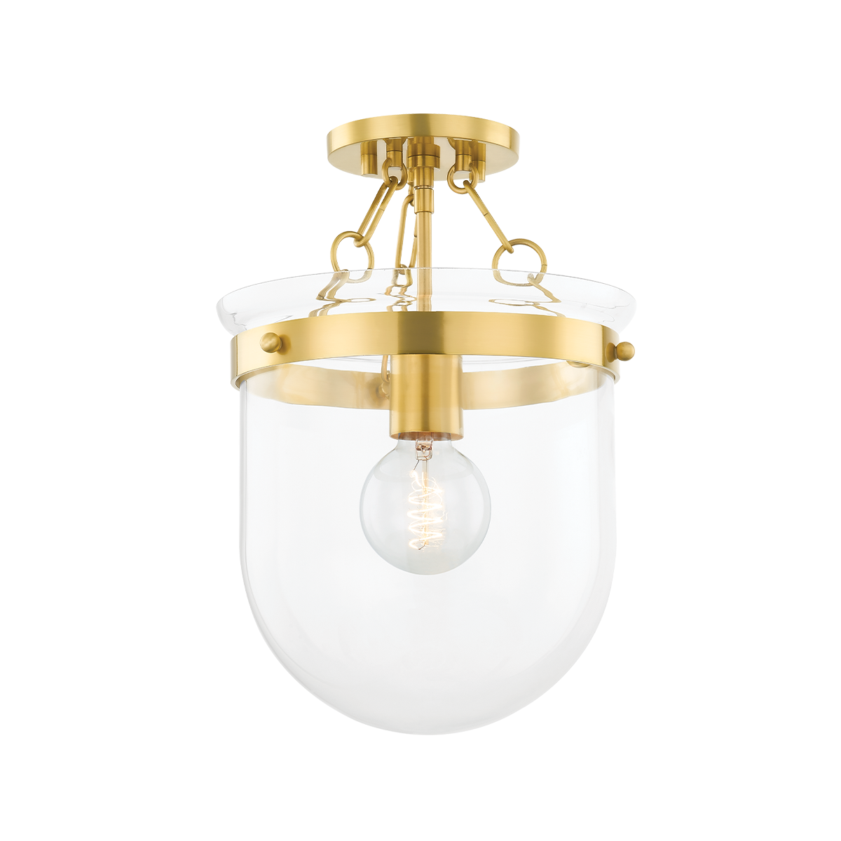 ##Antique Hardware## Dunbar Semi Flush