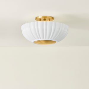 ##Antique Hardware## Anne Flush Mount