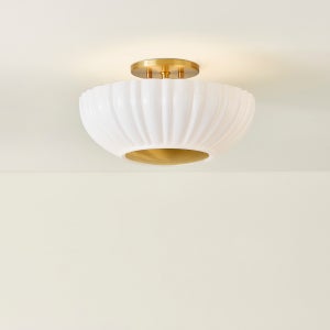 ##Antique Hardware## Anne Flush Mount