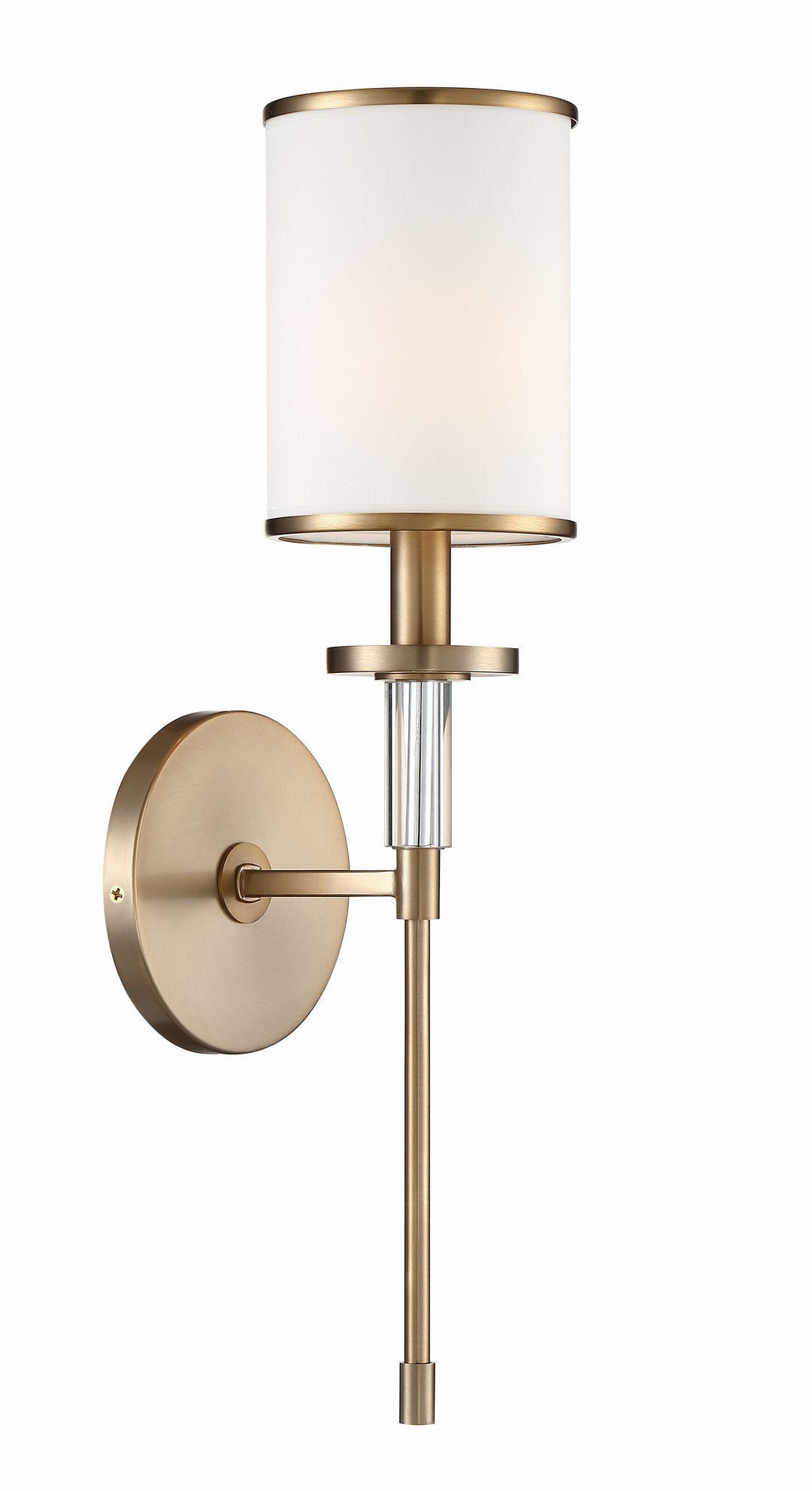 ##Antique Hardware## Hatfield 1 Light Vibrant Gold Sconce