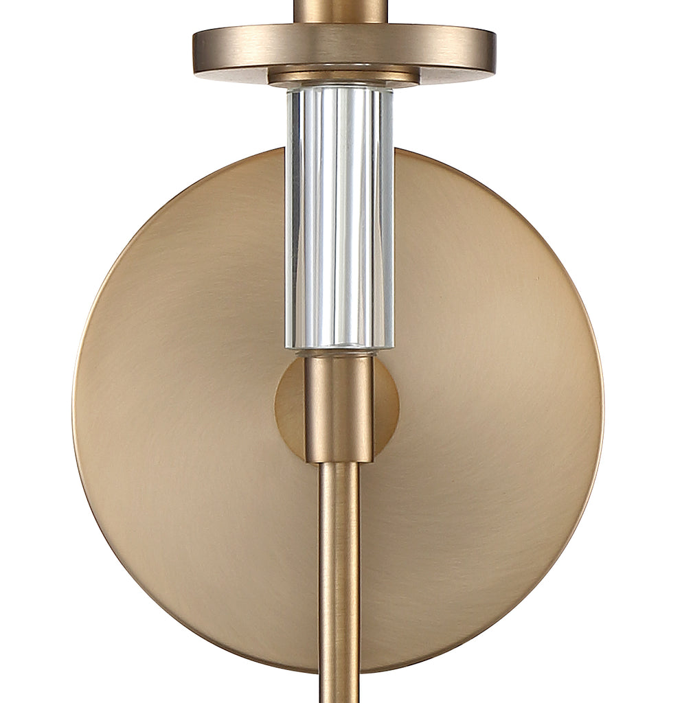 ##Antique Hardware## Hatfield 1 Light Vibrant Gold Sconce