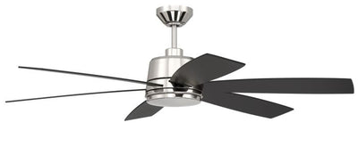 ##Antique Hardware## 54" Hogan Fan in Polished Nickel Finish, Blades Included