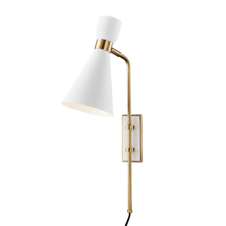 ##Antique Hardware## Willa Plug-In Sconce