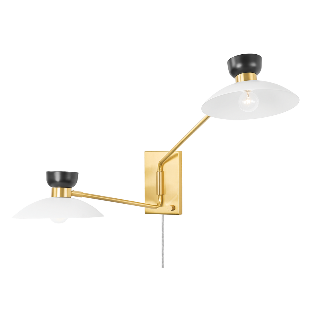 ##Antique Hardware## Whitley Plug-In Sconce