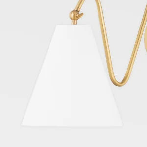 ##Antique Hardware## Onda Plug-In Sconce