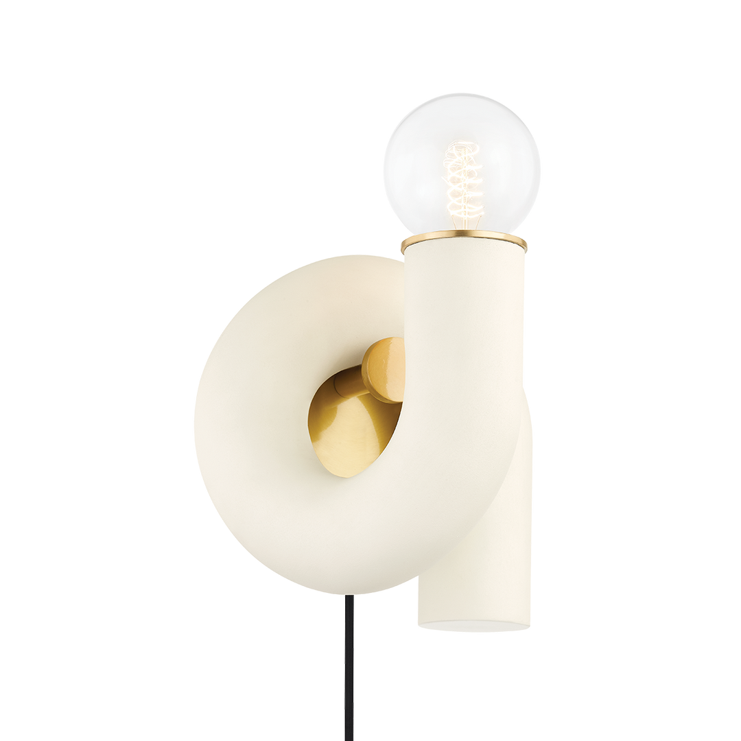 ##Antique Hardware## Jolie Plug-In Sconce