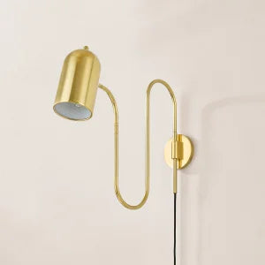 ##Antique Hardware## Romee Plug-In Sconce