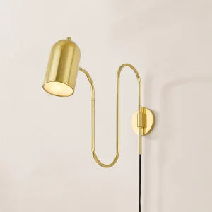 ##Antique Hardware## Romee Plug-In Sconce