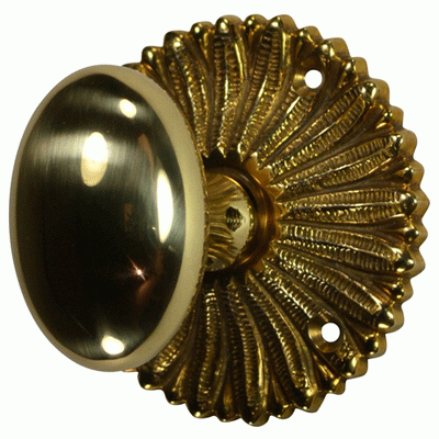 ##Antique Hardware## French Provincial Rosette Door Set with Egg Door Knobs (Several Finishes Available)