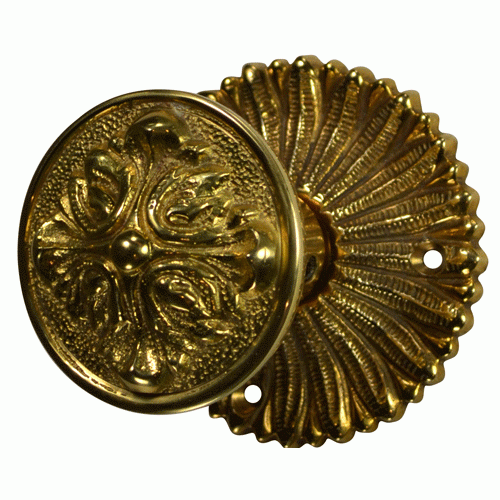 Antique Hardware French Provincial Rosette Door Set with Romanesque Door Knobs (Several Finishes Available) Door Knobs & Handles