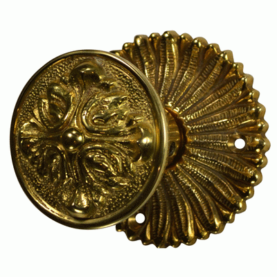 Antique Hardware French Provincial Rosette Door Set with Romanesque Door Knobs (Several Finishes Available) Door Knobs & Handles