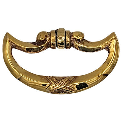 Antique Hardware 2 1/2 Inch by 1 1/4 Inch Crescent Cross Drop Pull DROP PULL