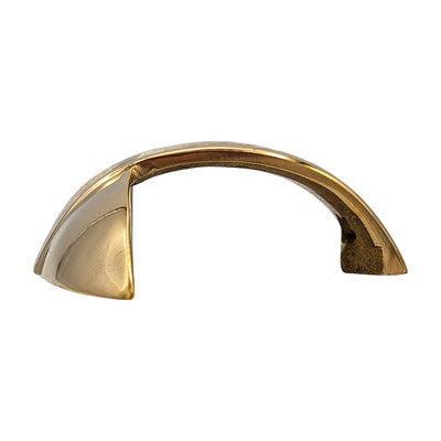 Antique Hardware 2 5/8 Inch Overall (2 Inch c-c) Solid Brass Art Deco Pull CABINET PULL