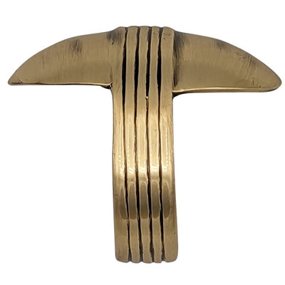 Antique Hardware 2 5/8 Inch Overall (2 Inch c-c) Solid Brass Art Deco Pull CABINET PULL