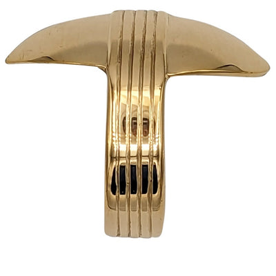 Antique Hardware 2 5/8 Inch Overall (2 Inch c-c) Solid Brass Art Deco Pull CABINET PULL