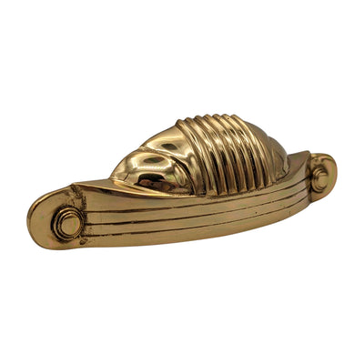 Antique Hardware 5 Inch Overall (4 Inch c-c) Solid Brass Marquee Pull CABINET PULL