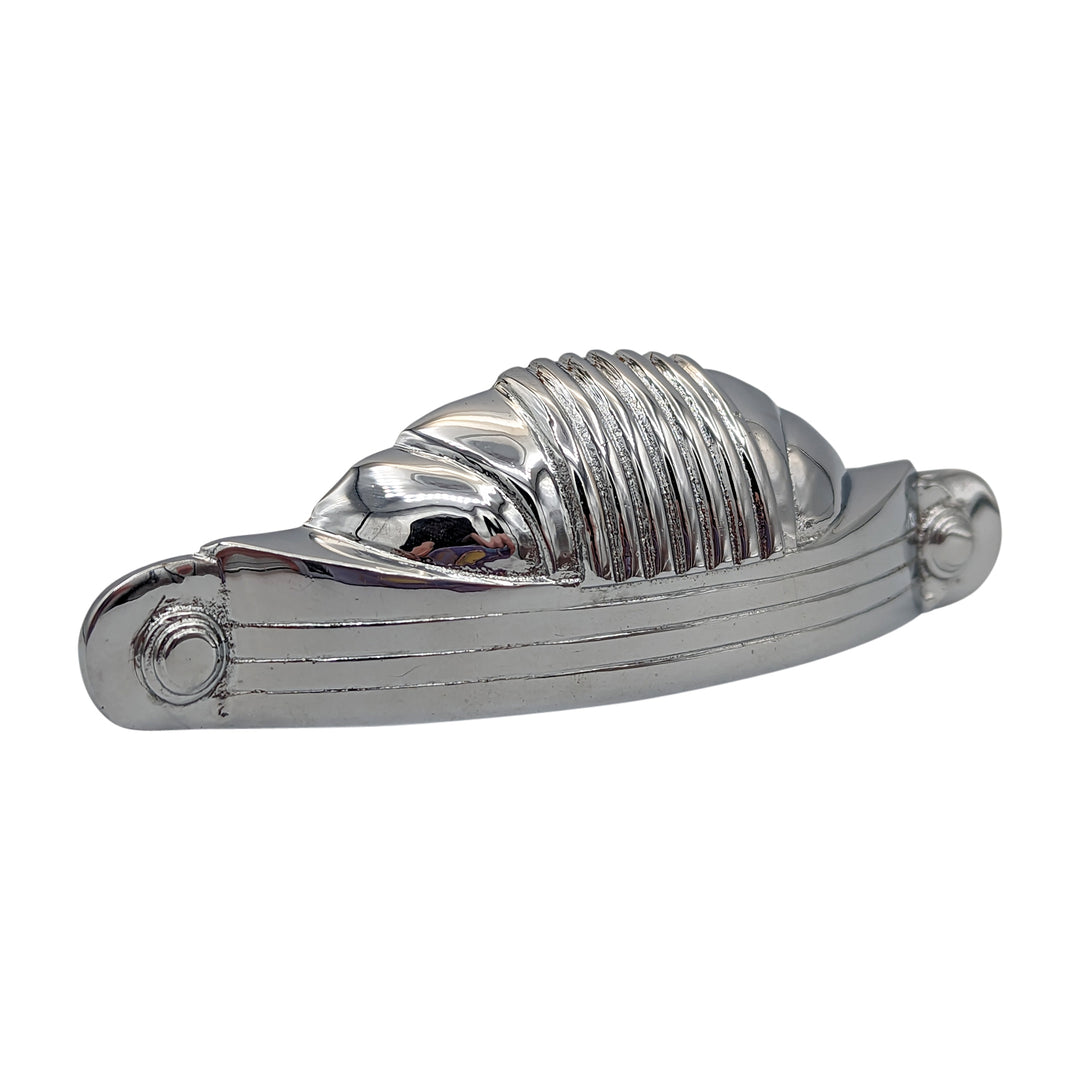##Antique Hardware## 5 Inch Overall (4 Inch c-c) Moderne Deco Cup Pull (Several Finishes Available)