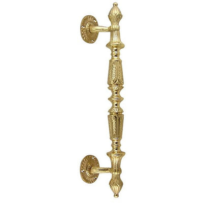 ##Antique Hardware## 15 1/2 Inch Large Solid Brass Door Pull