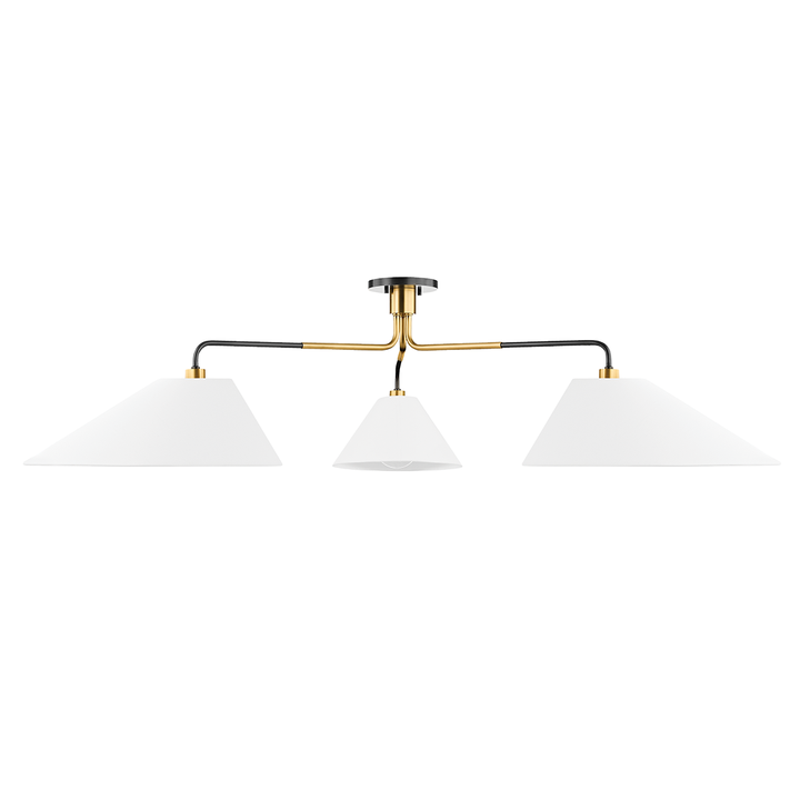 ##Antique Hardware## Duo Semi Flush