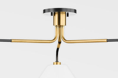 ##Antique Hardware## Duo Semi Flush