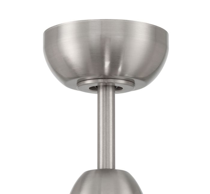 Antique Hardware 48" Keen in Brushed Polished Nickel w/ Flat Black/Greywood Blades Accessory