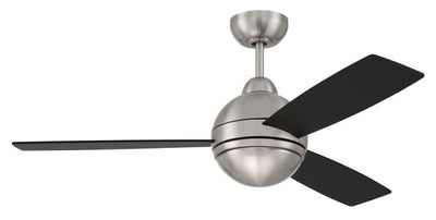 Antique Hardware 48" Keen in Brushed Polished Nickel w/ Flat Black/Greywood Blades Accessory