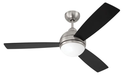 Antique Hardware 48" Keen in Brushed Polished Nickel w/ Flat Black/Greywood Blades Accessory