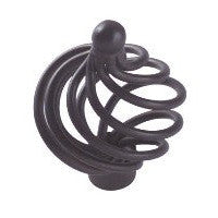 ##Antique Hardware## 1 5/8 Inch Large Iron Birdcage Cabinet & Furniture Knob