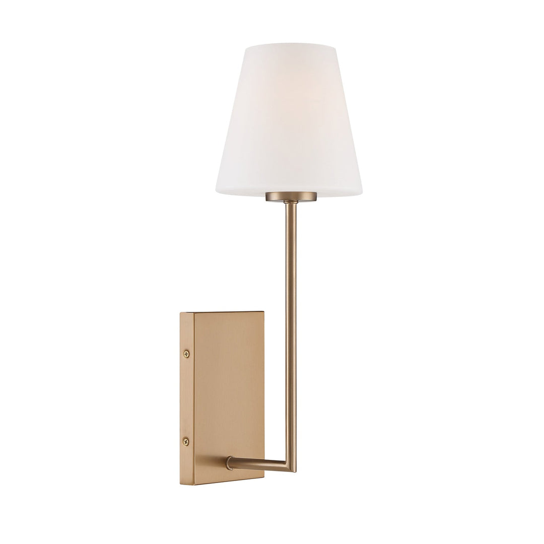 ##Antique Hardware## Lena 1 Light Vibrant Gold Sconce