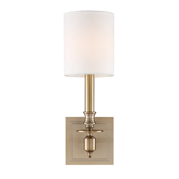 ##Antique Hardware## Lloyd 1 Light Aged Brass Sconce