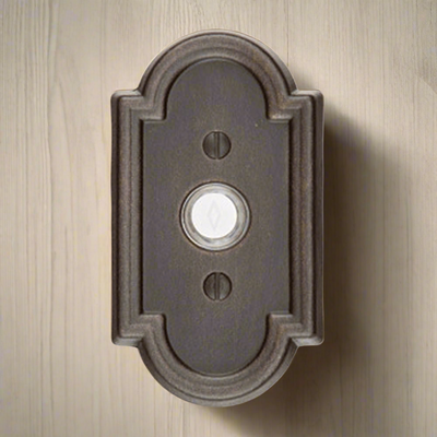 Antique Hardware Emtek 2411 Doorbell Button With #11 Rosette (Several Finishes Available) Door Bells & Chimes
