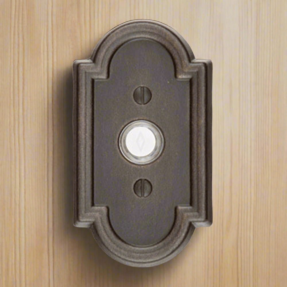 Antique Hardware Emtek 2411 Doorbell Button With #11 Rosette (Several Finishes Available) Door Bells & Chimes