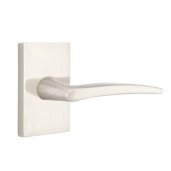 Antique Hardware Emtek Solid Brass Poseidon Lever With Modern Rectangular Rosette (Several Finish Options) EMTEK LEVER DOOR KNOB