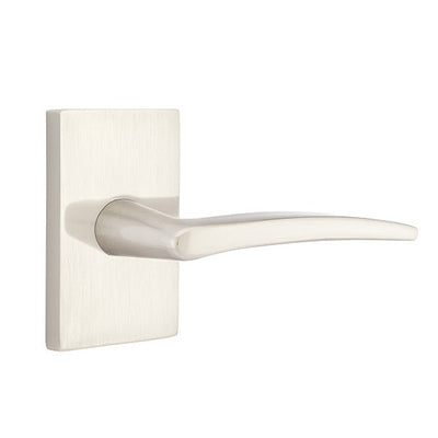 Antique Hardware Emtek Solid Brass Poseidon Lever With Modern Rectangular Rosette (Several Finish Options) EMTEK LEVER DOOR KNOB