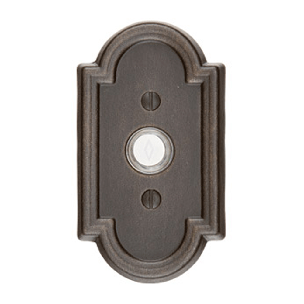 Antique Hardware Emtek 2411 Doorbell Button With #11 Rosette (Several Finishes Available) Door Bells & Chimes
