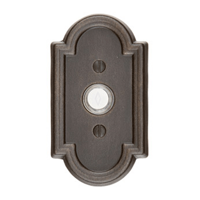 Antique Hardware Emtek 2411 Doorbell Button With #11 Rosette (Several Finishes Available) Door Bells & Chimes