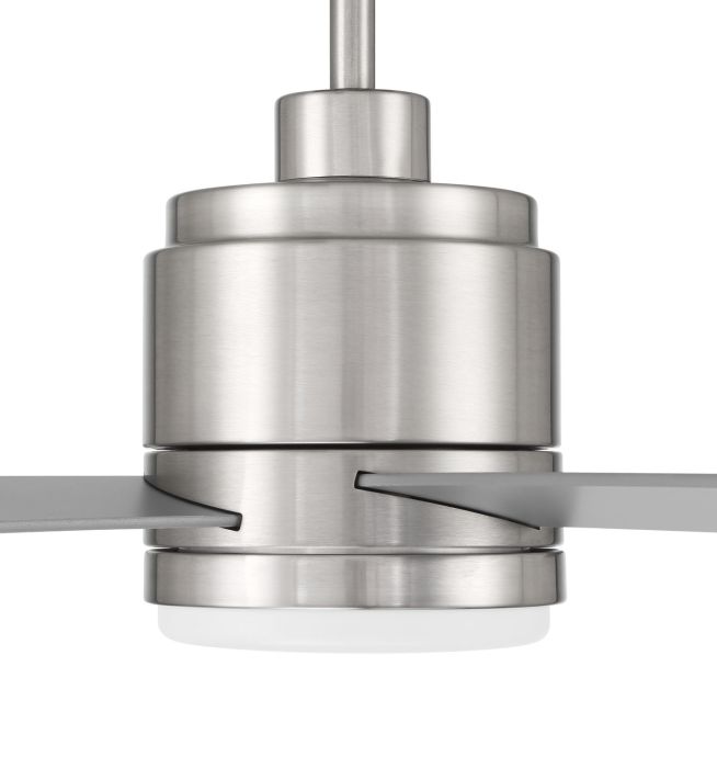 ##Antique Hardware## 52" McCoy 4-Blade in Brushed Polished Nickel w/ Brushed Nickel Blades