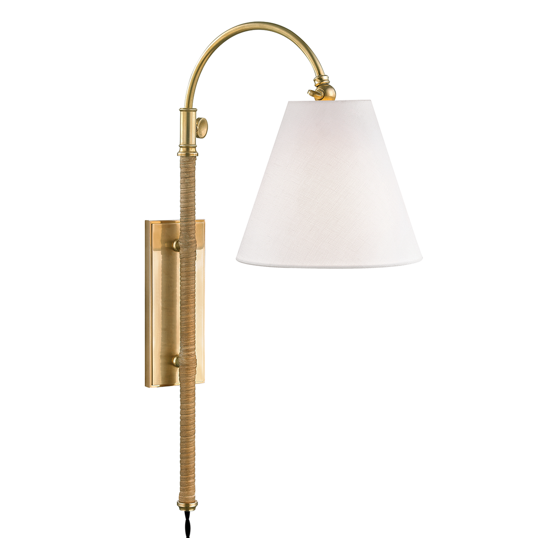 ##Antique Hardware## Curves No.1 Plug-in Sconce