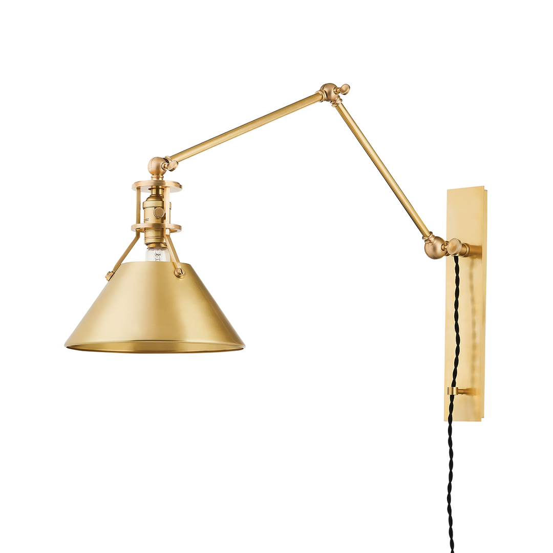 ##Antique Hardware## METAL NO. 2 Plug-in Sconce