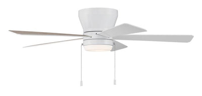 Antique Hardware 52" Merit in White w/ White/Washed Oak Blades Ceiling Fan