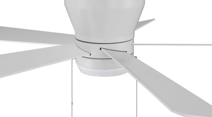 Antique Hardware 52" Merit in White w/ White/Washed Oak Blades Ceiling Fan