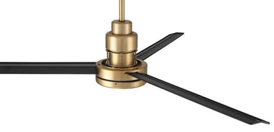 ##Antique Hardware## 54" Mondo in Satin Brass w/ Flat Black Blades