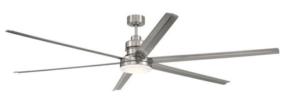 Antique Hardware 80" Mondo in Brushed Polished Nickel w/ Brushed Nickel Blades Accessory