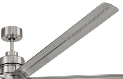 Antique Hardware 80" Mondo in Brushed Polished Nickel w/ Brushed Nickel Blades Accessory